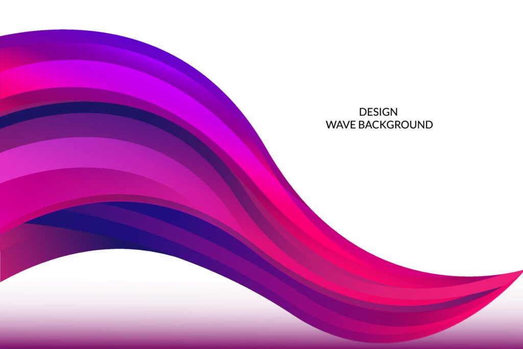 Colorful Wave Background Free Vector