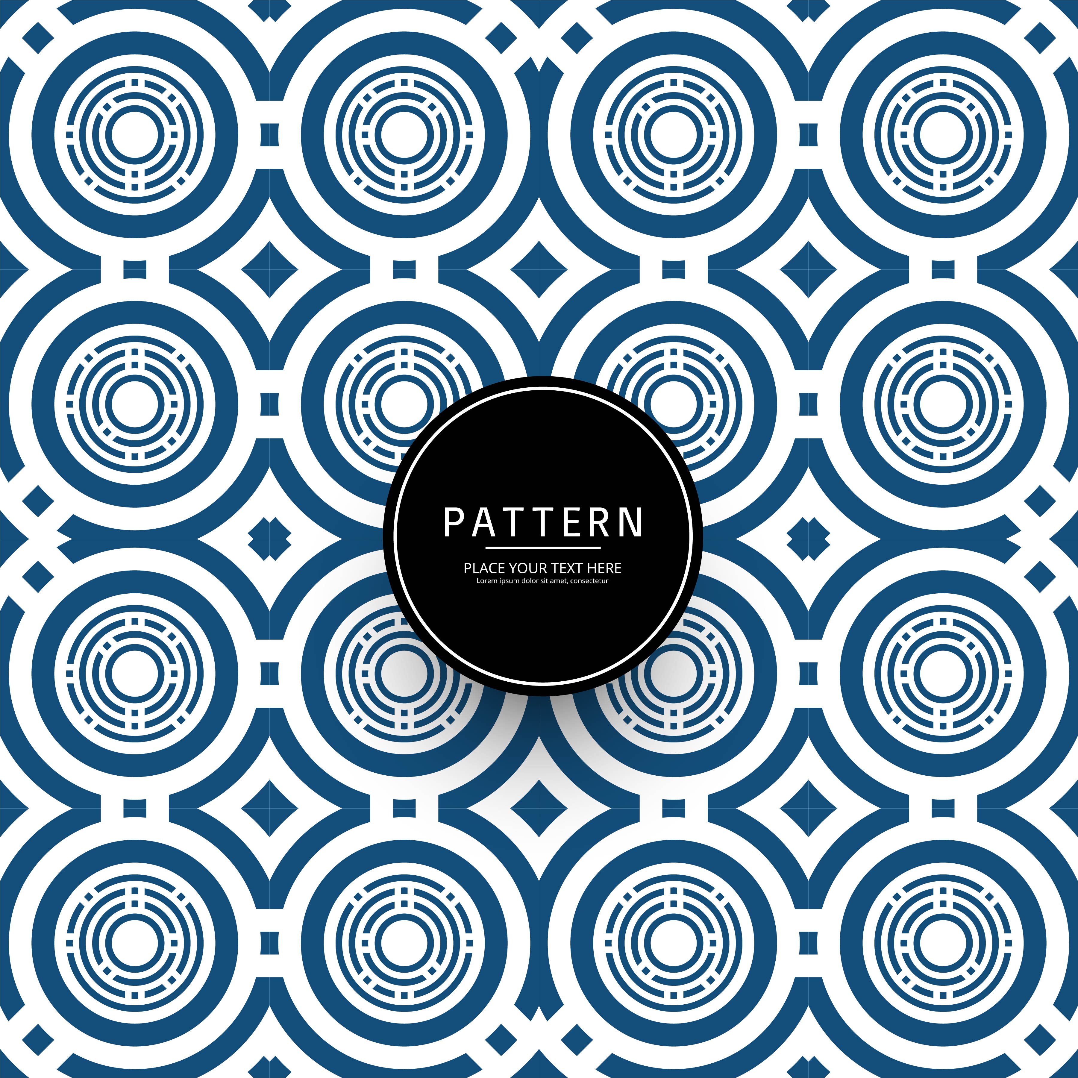 Elegant geometric circle pattern background Free Vector