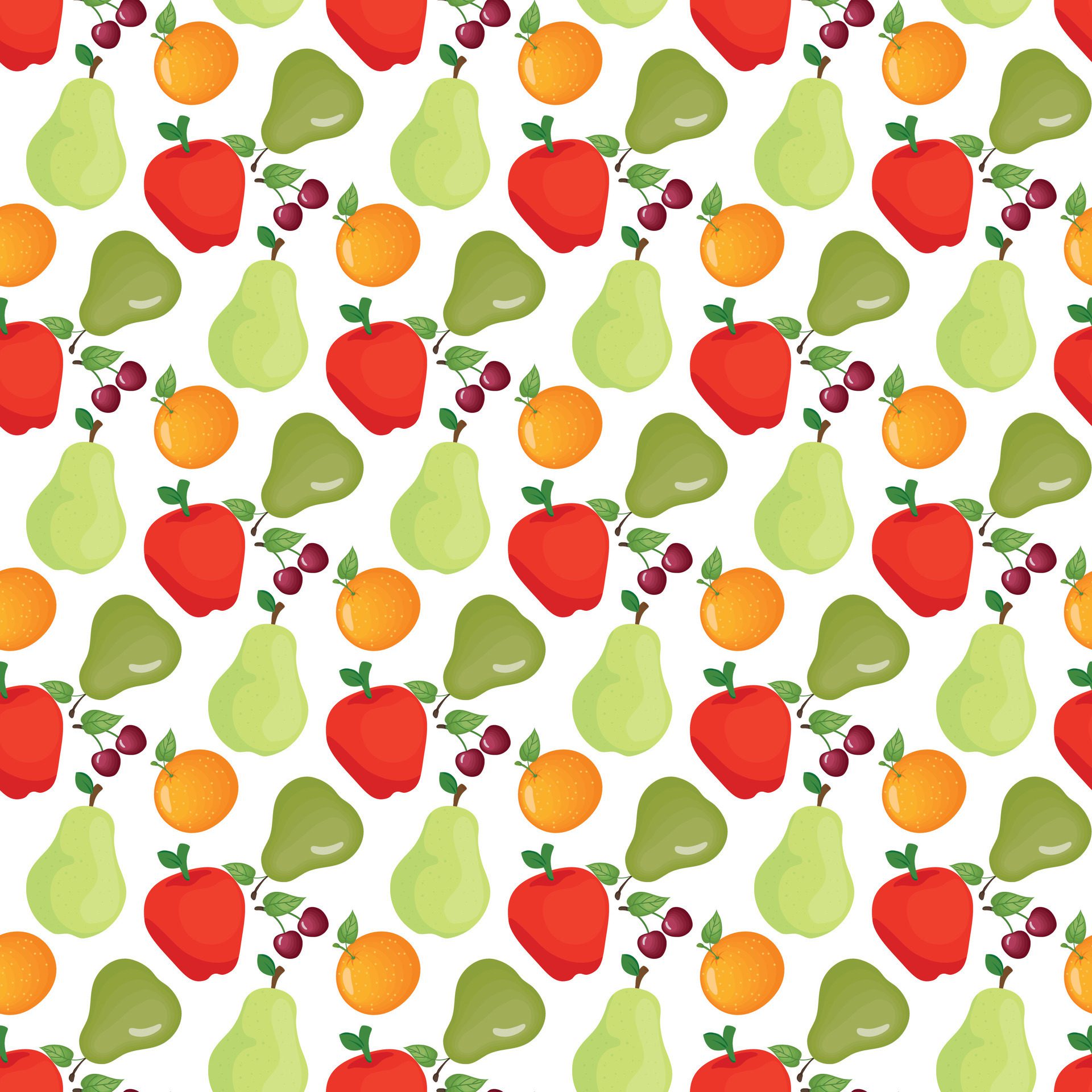 All Sorts Of Fruits Seamless Pattern Design Free Vector