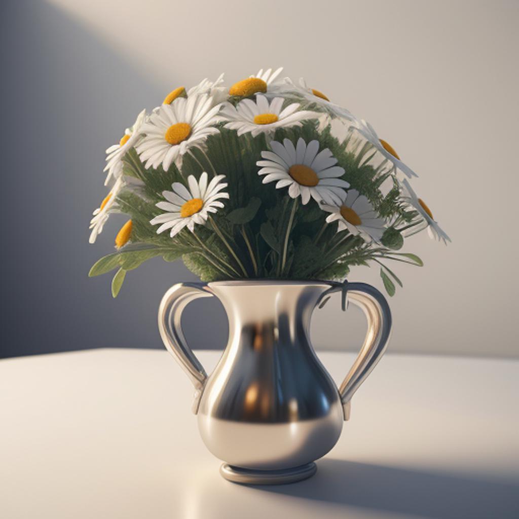 Bouquet of daisies and by @ai_generated