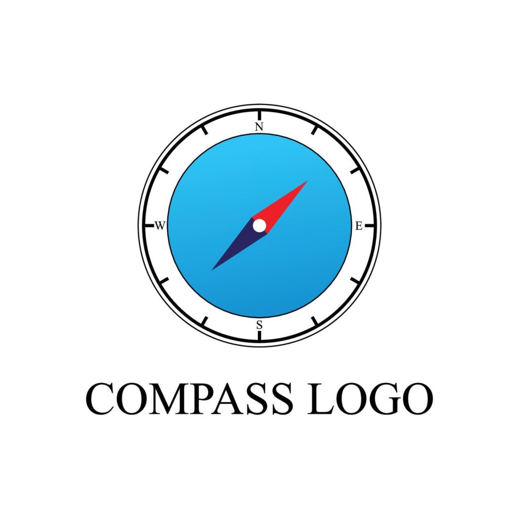 Logo compass icons Stock Free