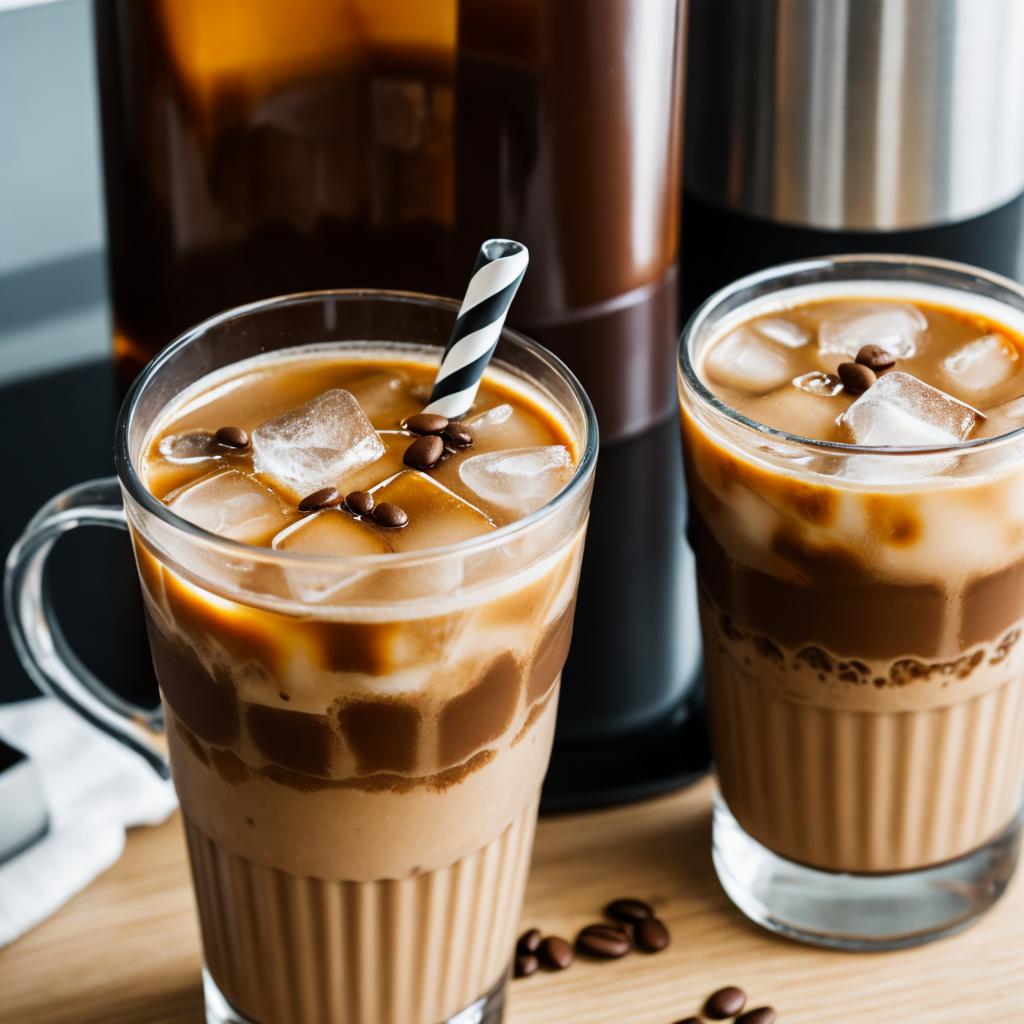 Ice coffee by @qdjayrf4 by @ai_generated