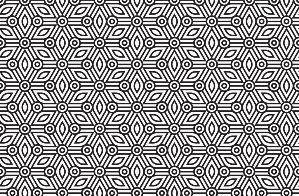 Abstract Geometric Seamless Fabric, Textile Pattern Background Free Vector