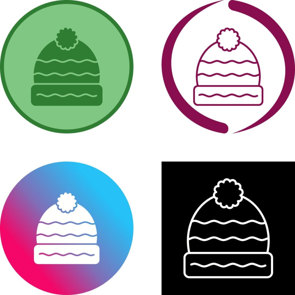 Winter Hat Icon Design Stock Free