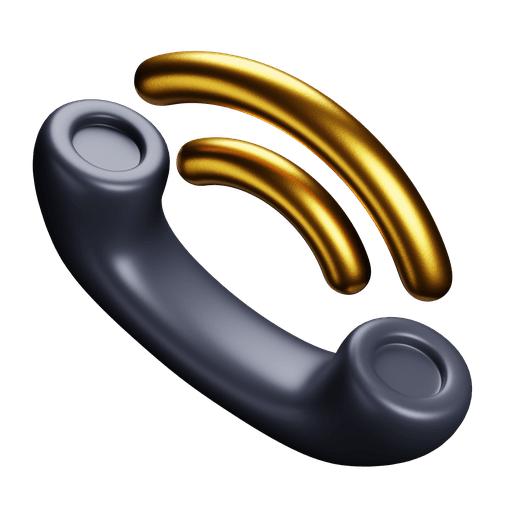 Premium, ringing, phone 3D illustration