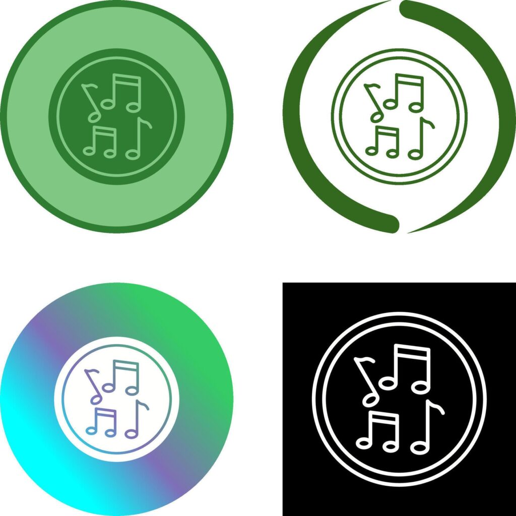 Musical Notes Icon Design Stock Free