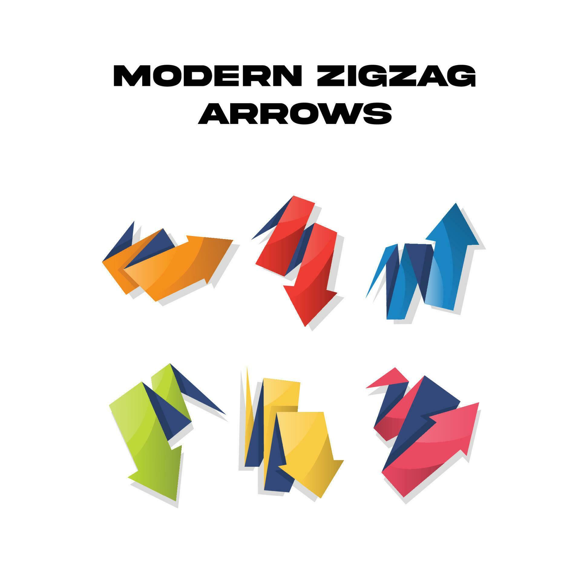 modern arrows multi color Stock Free