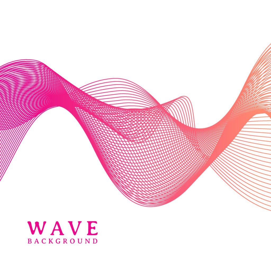 abstract colorful wavy line flowing background Free Vector and Free SVG