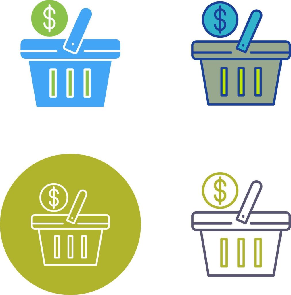 Shopping Basket Icon Design Stock Free