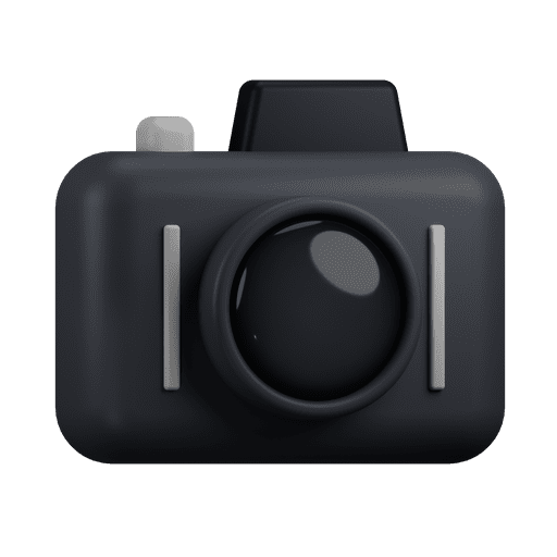 Camera, digital camera, digital 3D illustration