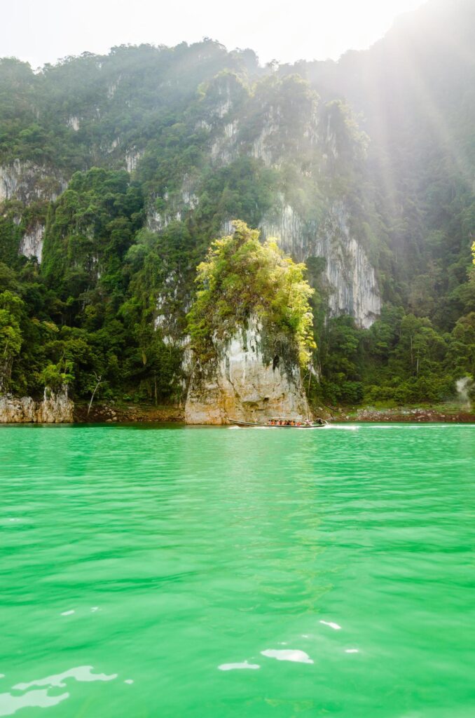 Travel island and green lake Guilin of Thailand Stock Free