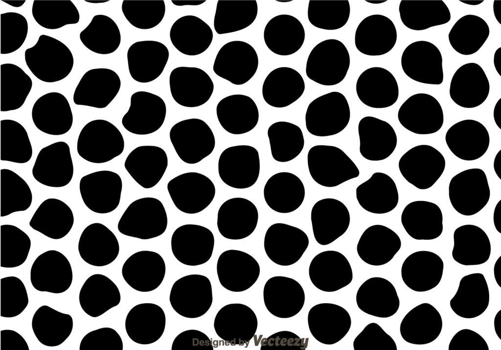 Black And White Irregular Circle Pattern Free Vector and Free SVG