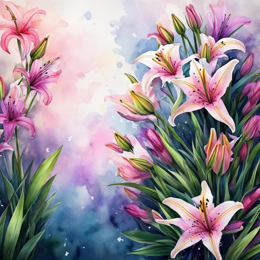 Mesmerizing background flowers around by @ai_generated