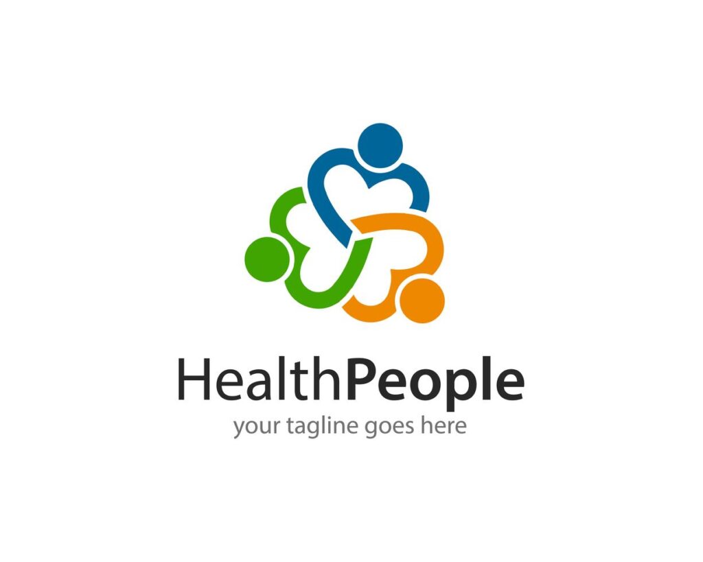 Health People Logo Icon Vector Stock Free