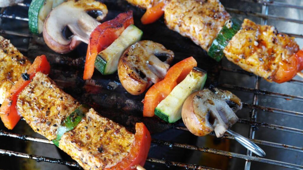 Skewers Barbecue Vegetables Stock Free