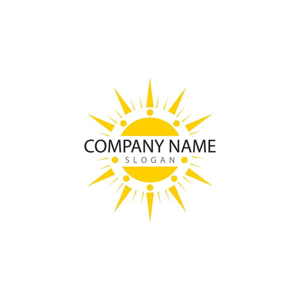 Sun Vector illustration Icon Logo Template design Stock Free