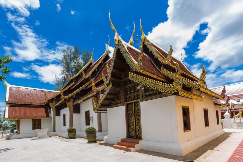 Chiang Mai, Thailand. Wat Phra That Sri Chom Thong Temple. Stock Free