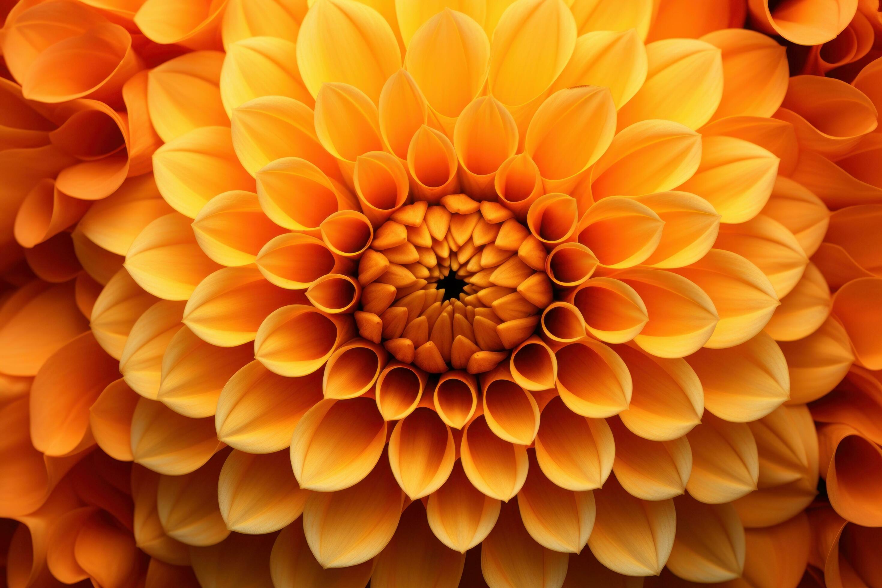 Yellow dahlia flower closeup background Stock Free