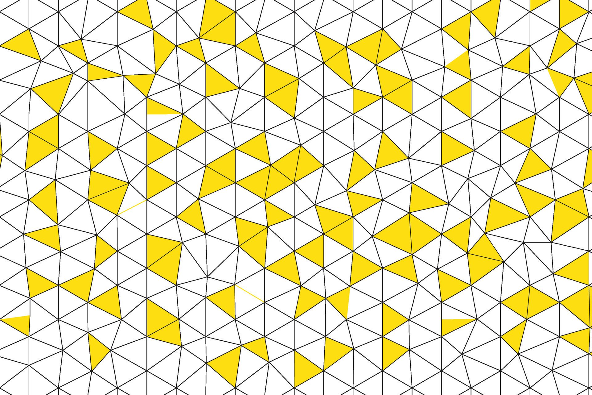 a yellow and white geometric pattern with triangles Free Vector