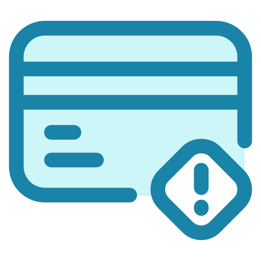 Balance limit, credit card, payment icon