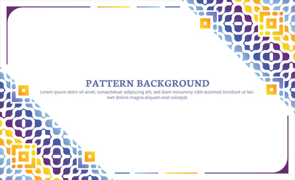 colorful ornament pattern design background Free Vector and Free SVG