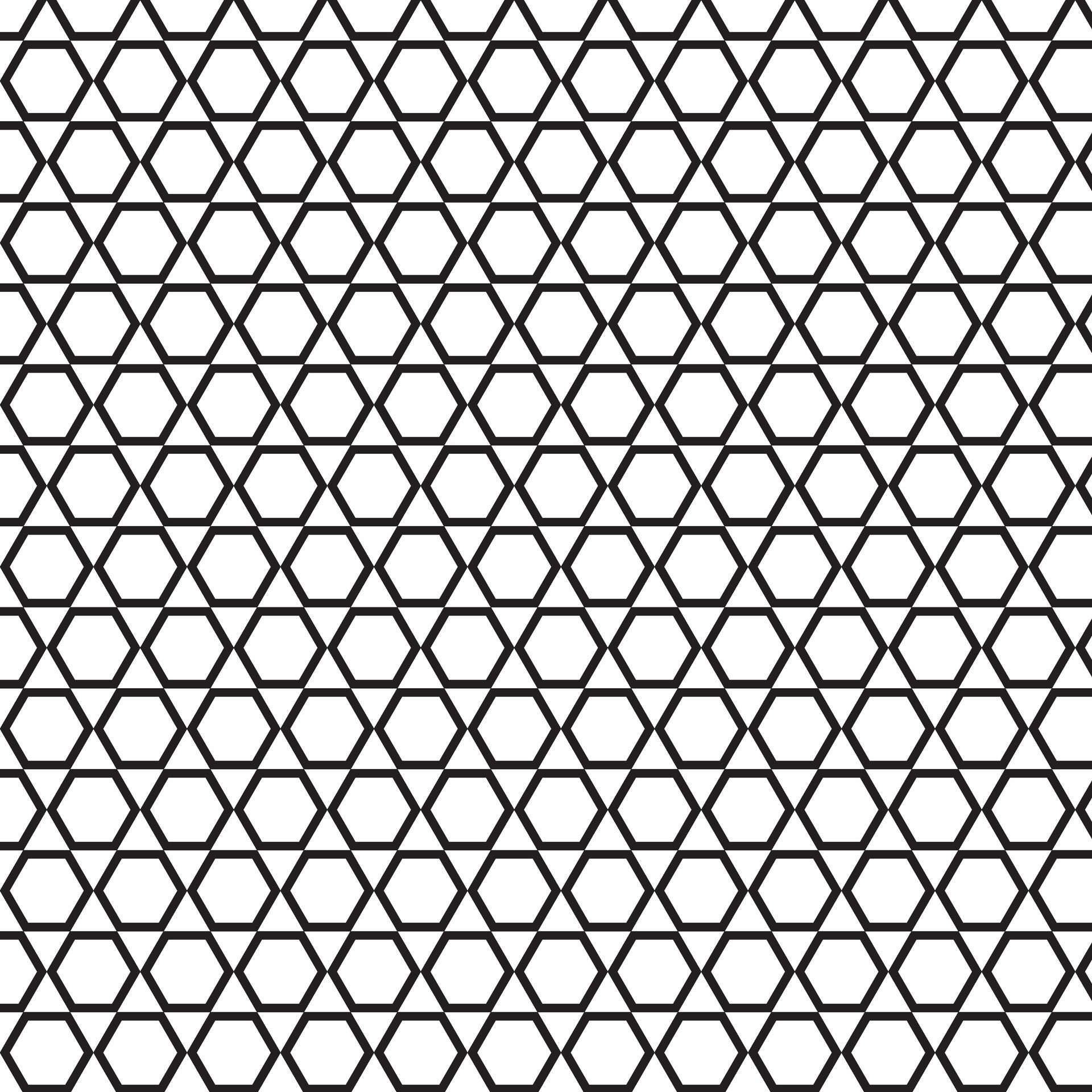 abstract black geometric hexagon pattern Free Vector