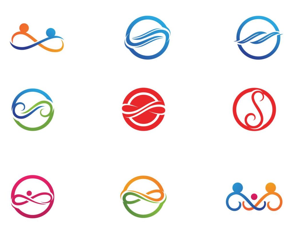 
									infinity logo and symbol template icons app vector Stock Free