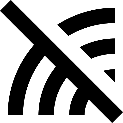 Signal, off, wifi icon