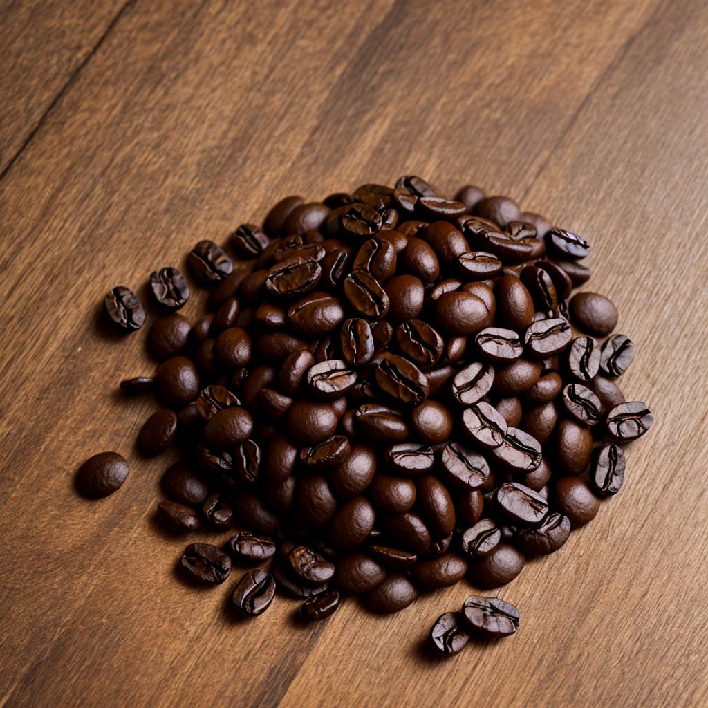 Coffee beans in the by @ai_generated