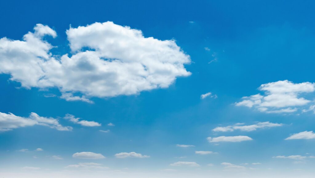 blue sky with white cloud background nature view Stock Free