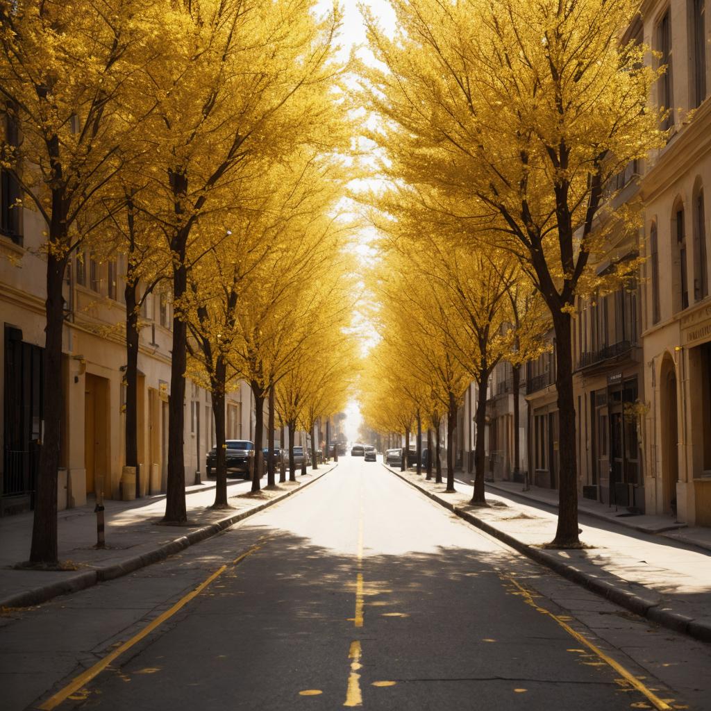 Streets of gold by by @ai_generated