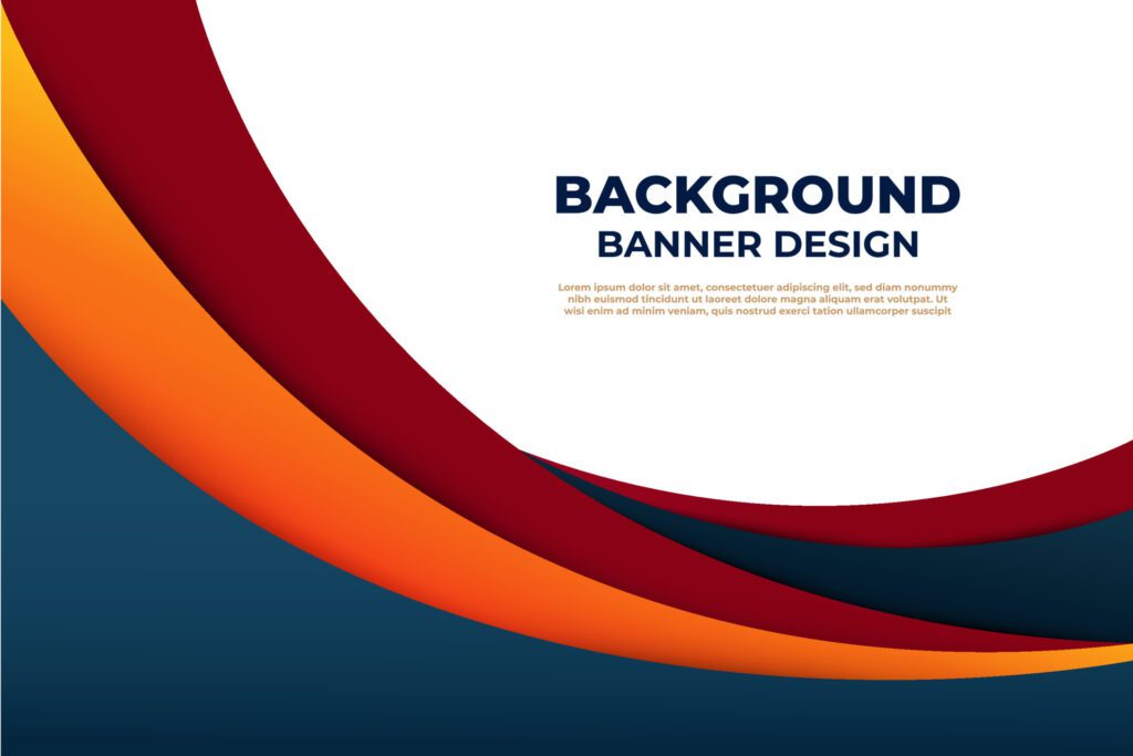 Colorful Wave Background For Banner, Sales promotion, Business Poster Design And Business Presentation Free Vector