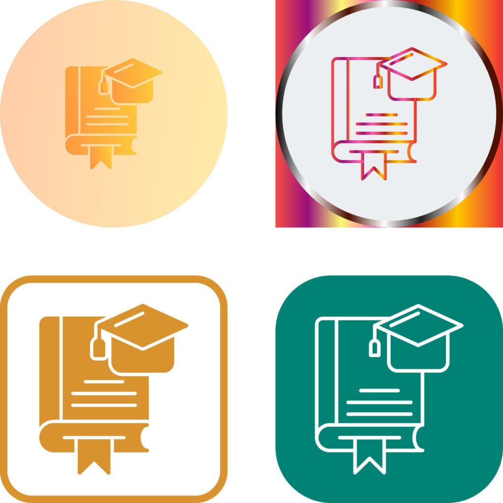 Graduation Icon Design Stock Free