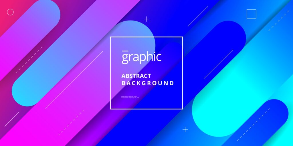 Minimalist Gradient Shape Composition Background Design Free Vector