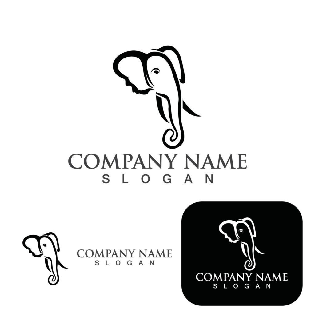 Elephant Logo and Symbol Template vector Stock Free