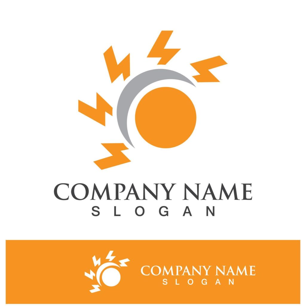 Creative sun concept logo illustration Stock Free