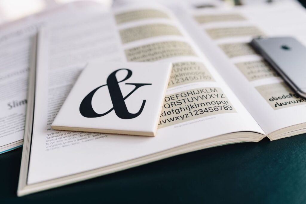 Typography Book Stock Free