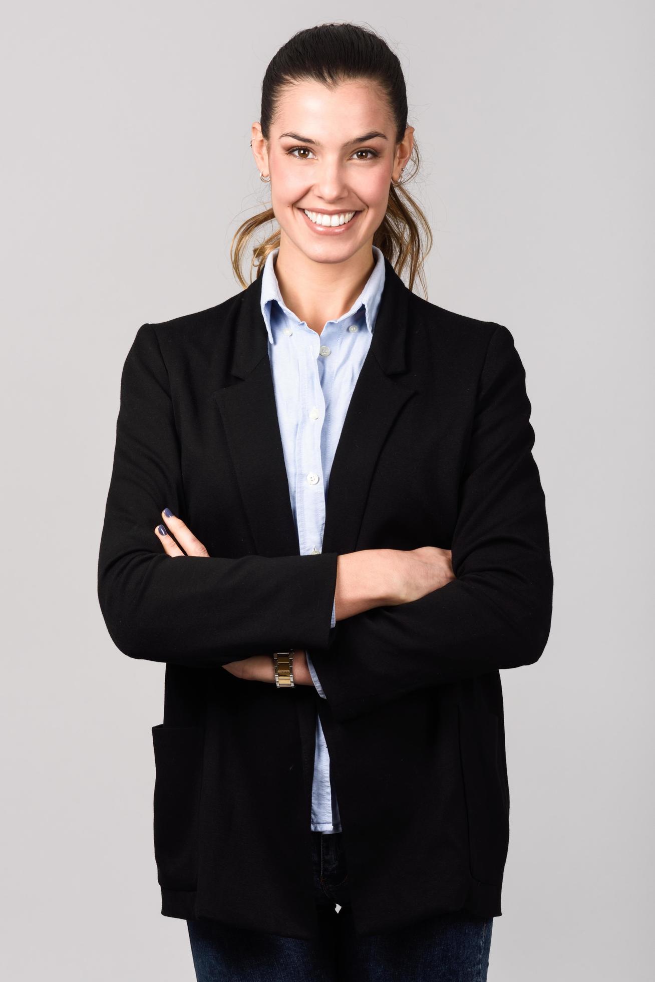 Smiling businesswoman. Studio shot Stock Free