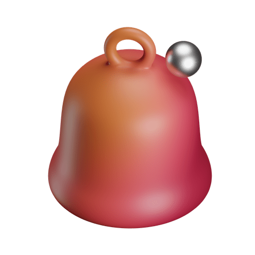 Bell, alarm, alert 3D illustration