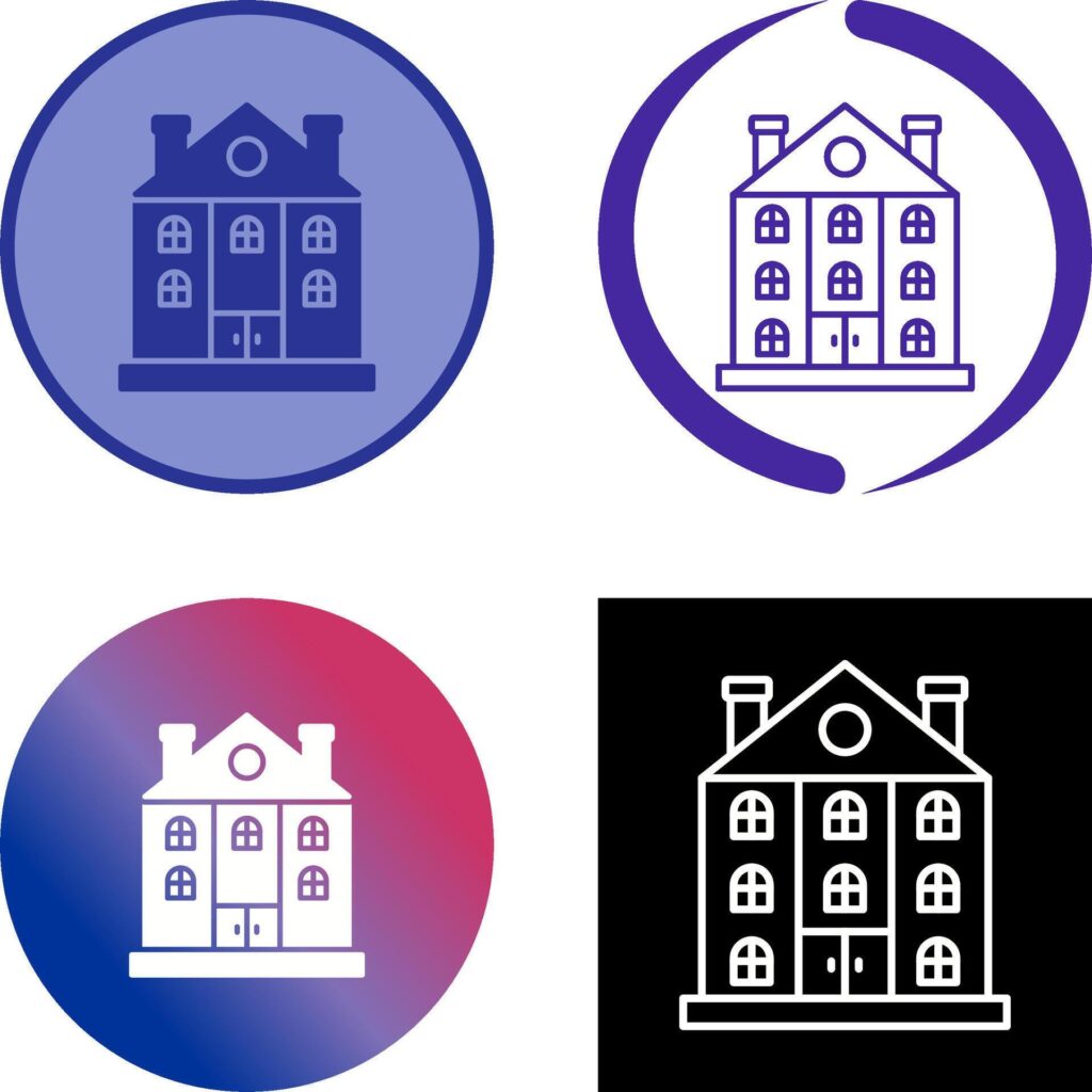 Mansion Icon Design Stock Free