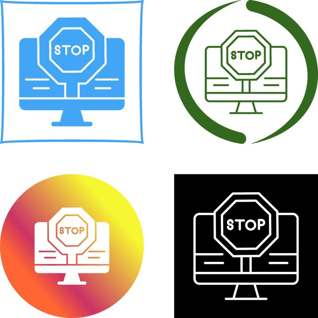 Stop Icon Design Stock Free