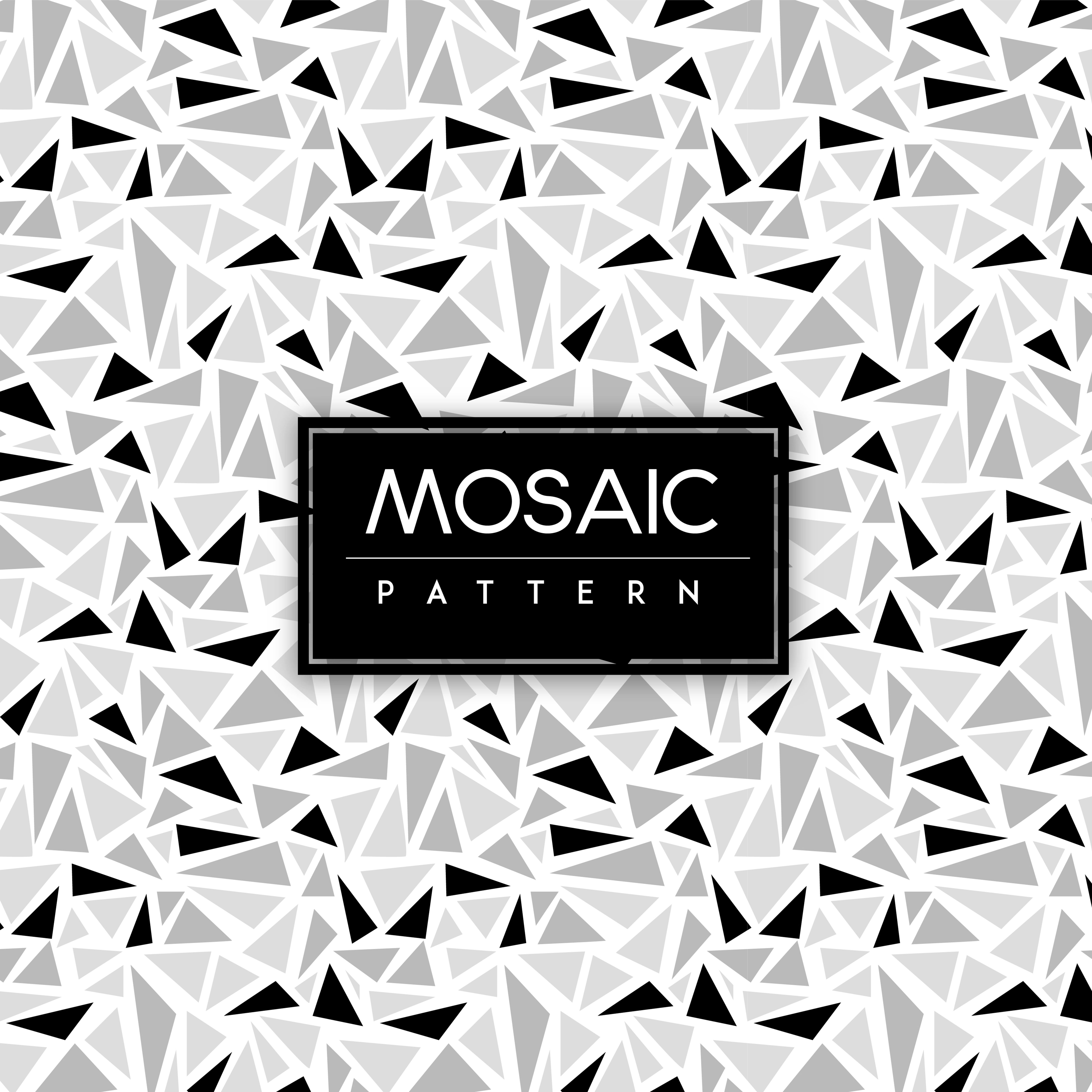 Colorful Mosaic Seamless Pattern Background Free Vector