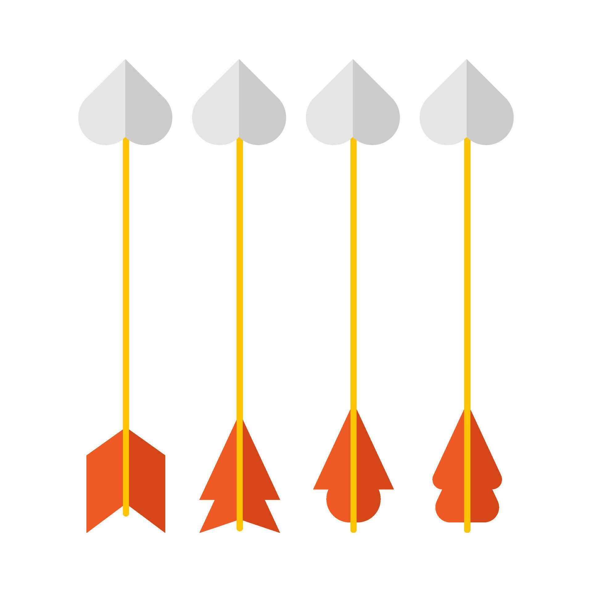 Flat illustration of arrows on isolated background Stock Free