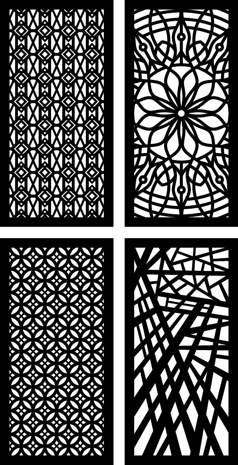 Simple Vector Pattern for Laser Cutting, Decoration, and Ornament. Metal design, wood carving, vector Free Vector and Free SVG