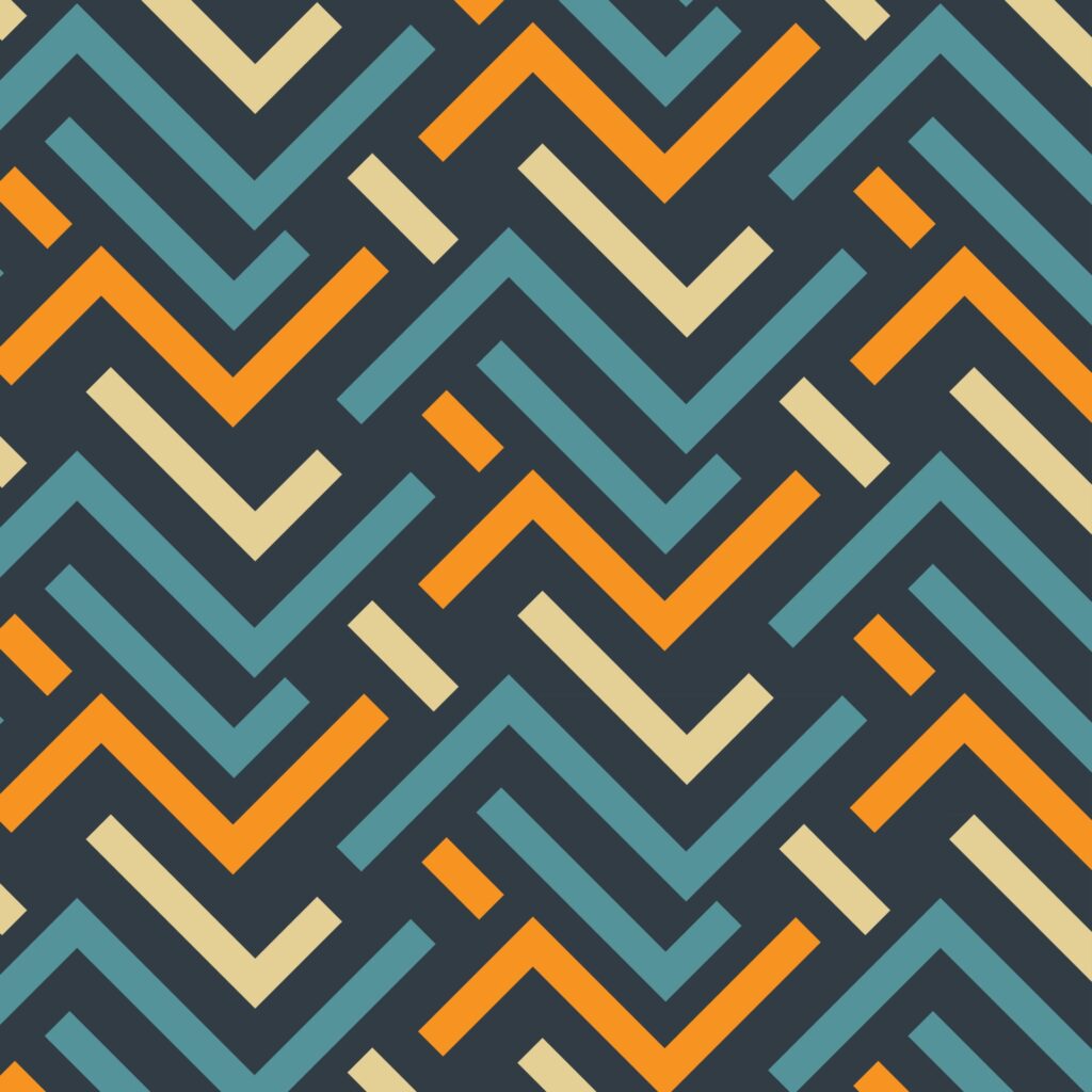 abstract zigzag line seamless pattern vector Free Vector