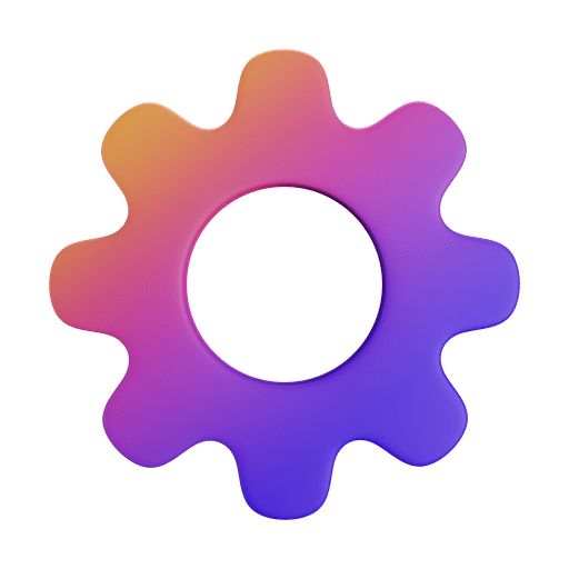 Gear, cogwheel, configuration 3D illustration