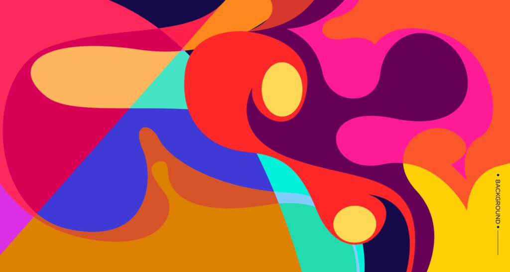 Colorful abstract liquid and fluid background for banner Free Vector