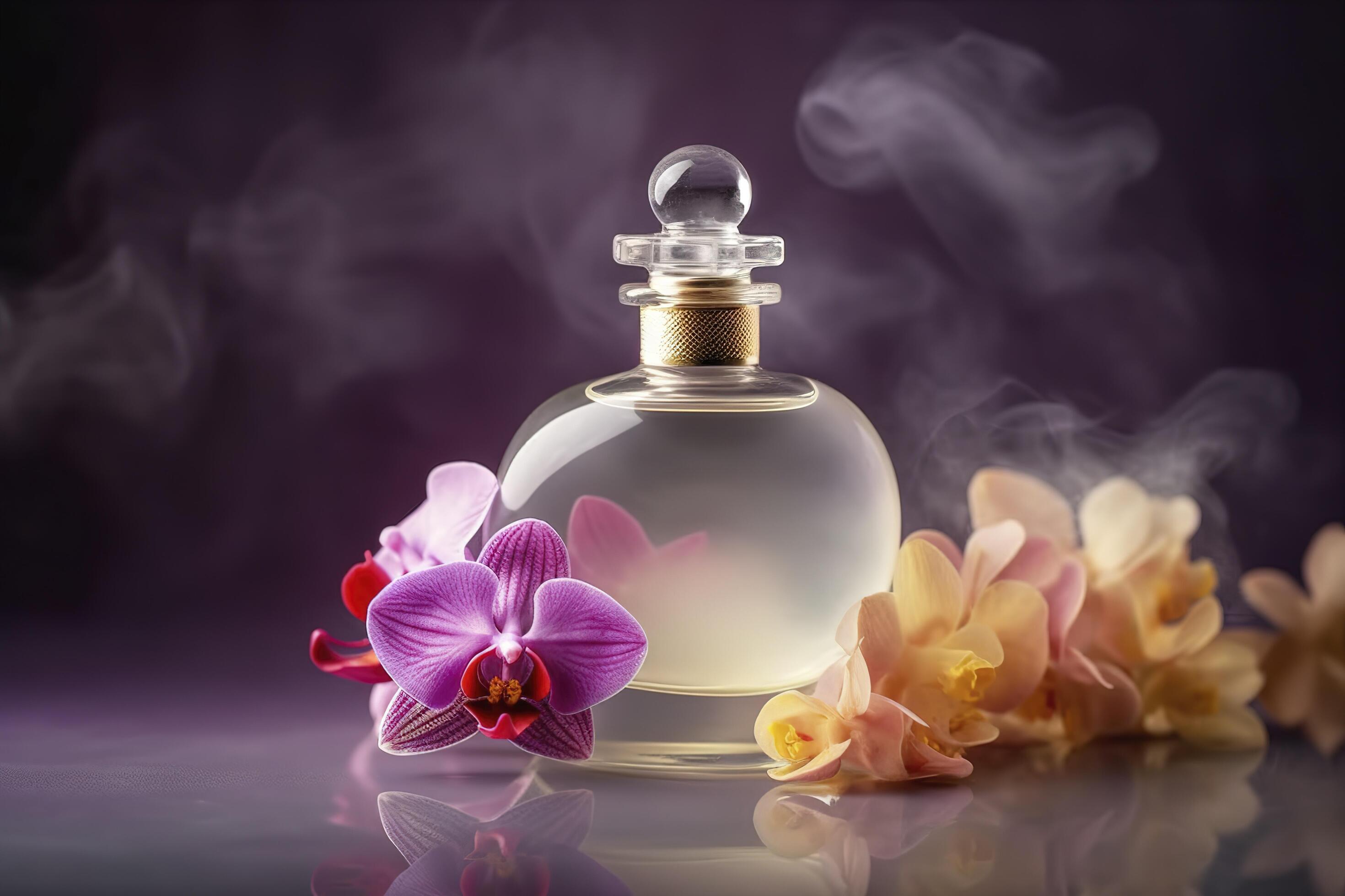 Perfume aroma from soft orchids flower , Stock Free