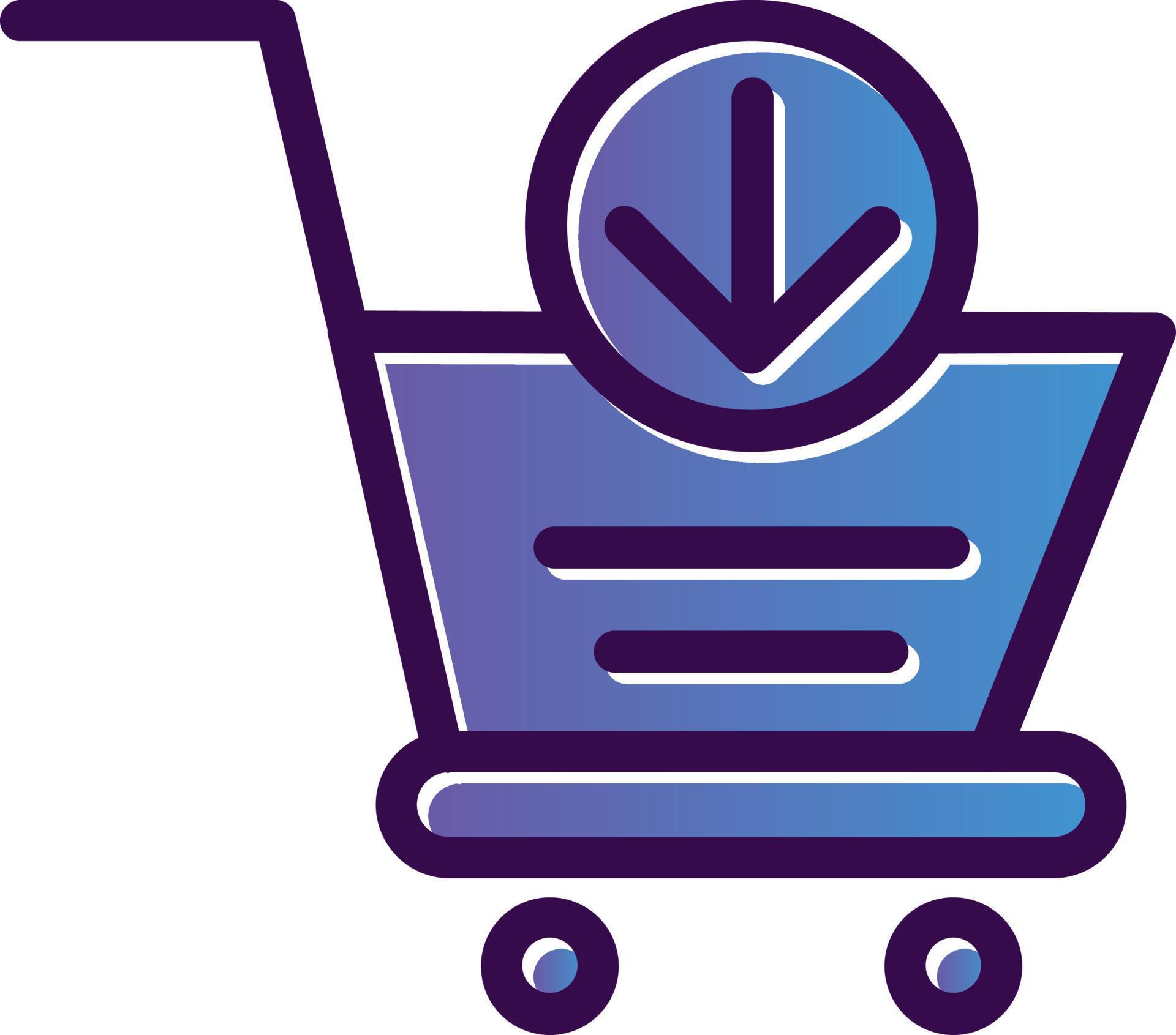 Cart Arrow Down Vector Icon Design Stock Free and Free SVG