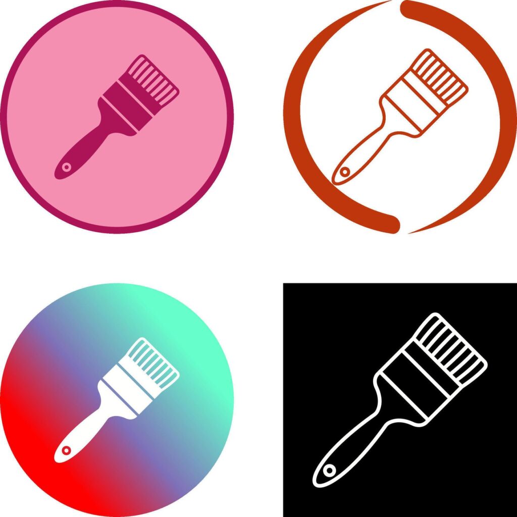 Paint Brush Icon Design Stock Free